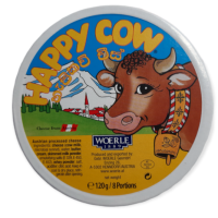 Happy Cow Milk Cheese 100% Fresh Natural Cow Milk 120g (Portion 8)
